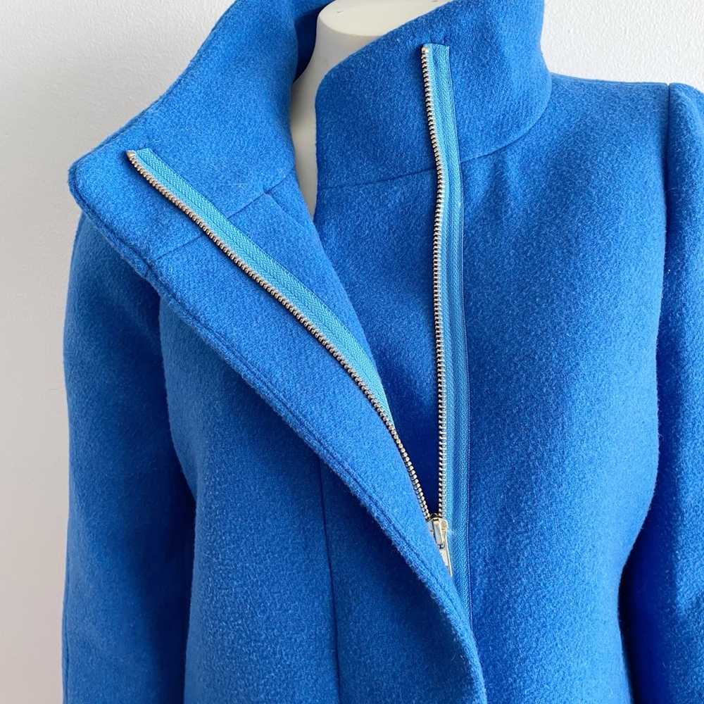 J.Crew Mercantile Cocoon Wool Peacoat Blue Size 4 - image 4