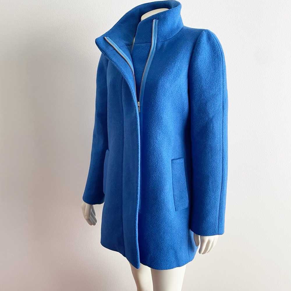 J.Crew Mercantile Cocoon Wool Peacoat Blue Size 4 - image 5