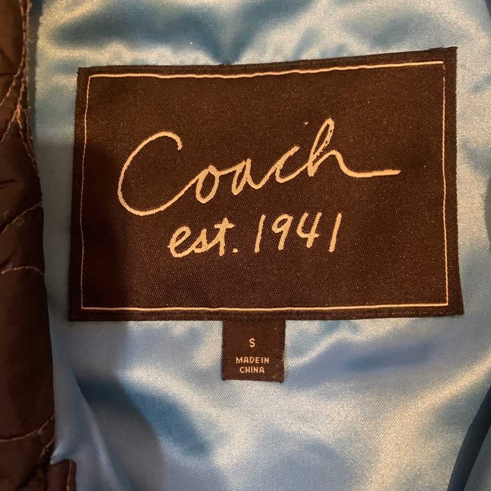 COACH JACKET BROWN SIZE SMALL - image 2