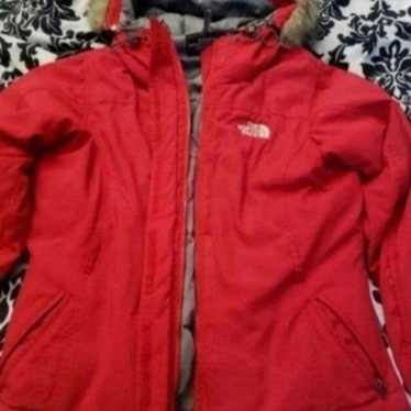 RED NORTHFACE COAT SIZE S - image 1