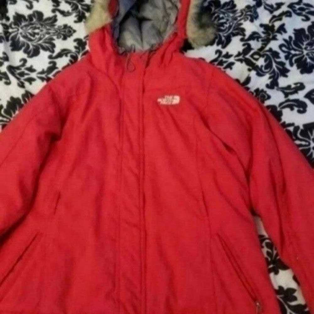 RED NORTHFACE COAT SIZE S - image 2