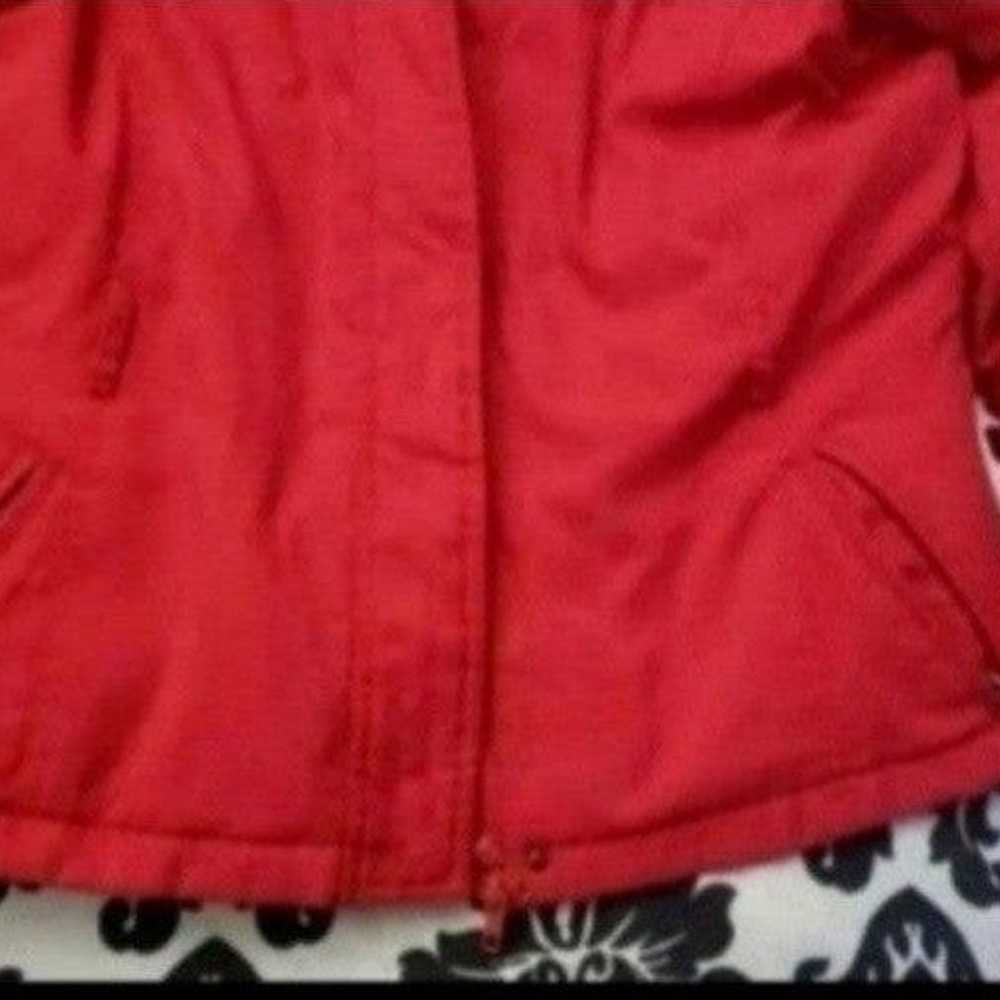 RED NORTHFACE COAT SIZE S - image 4