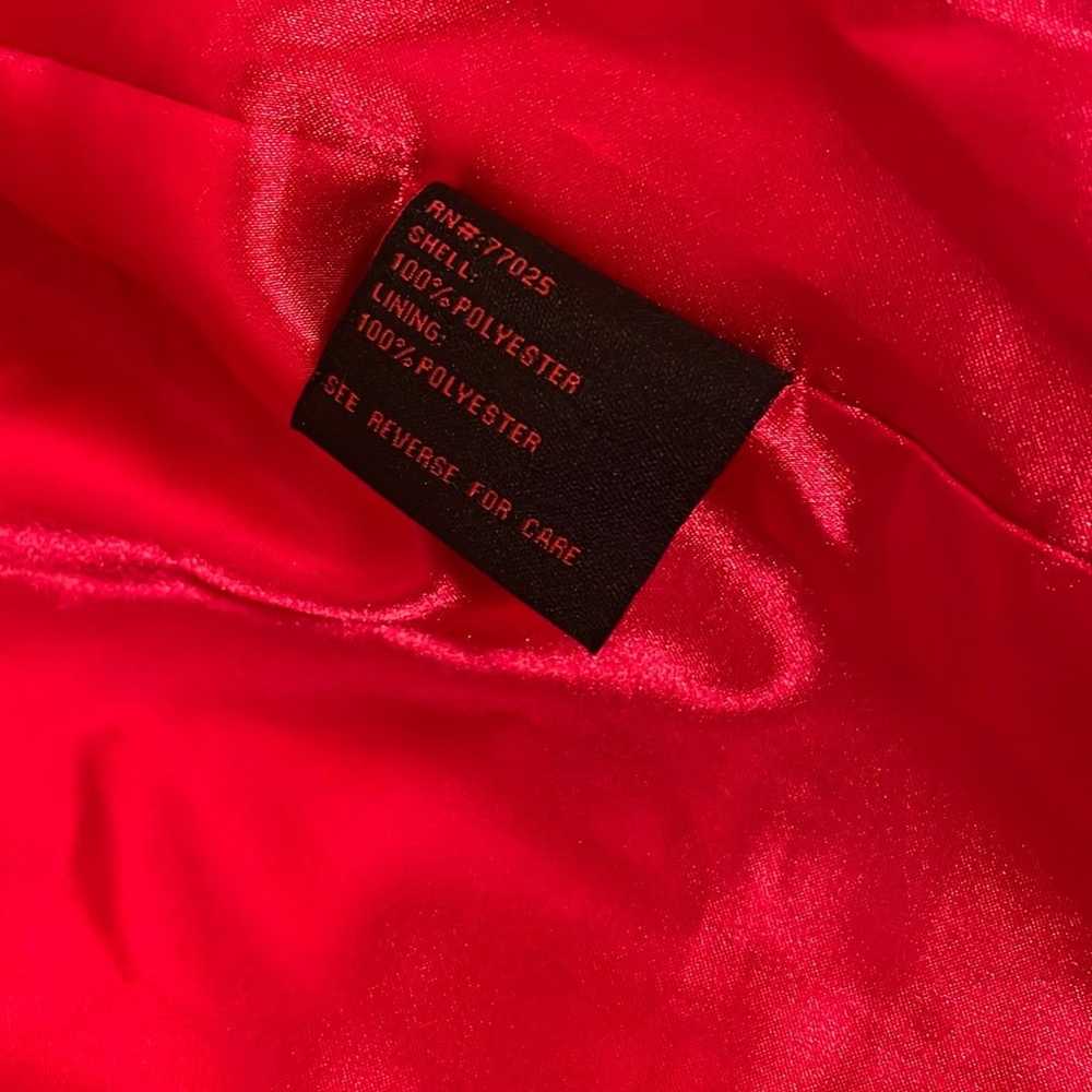 Adrienne Landau Red Rose Faux Fur Coat - image 10