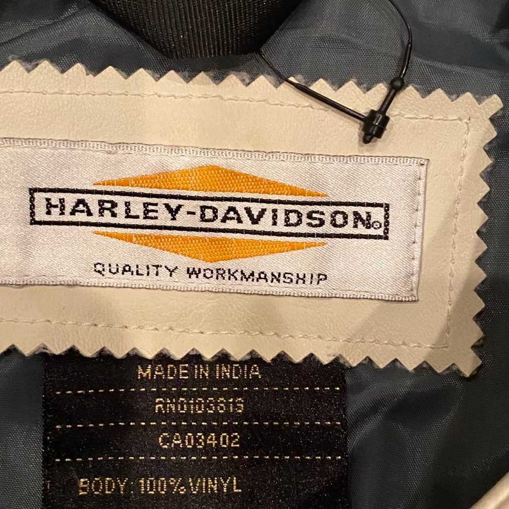 Harley Davidson white leather jacket women’s - image 7