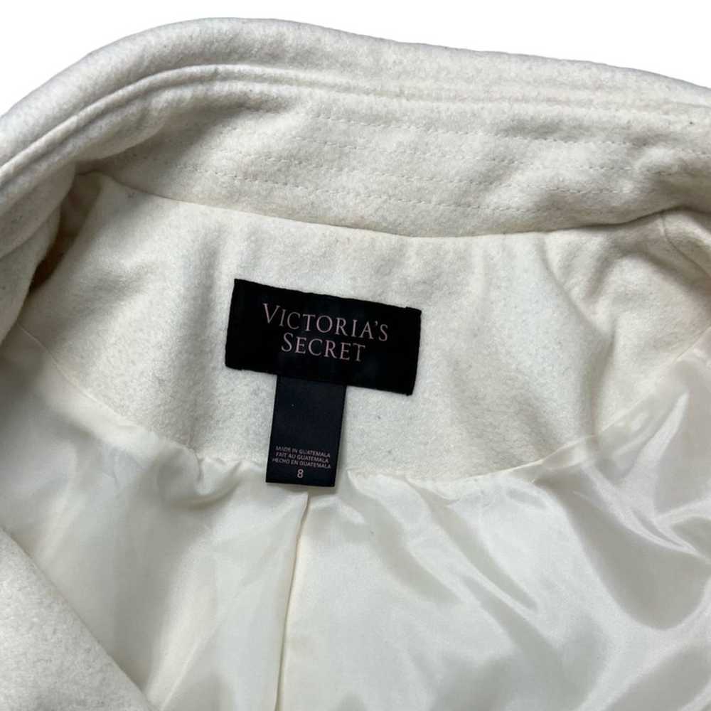 Victoria's Secret Ivory Wool Blend Belted Double … - image 4