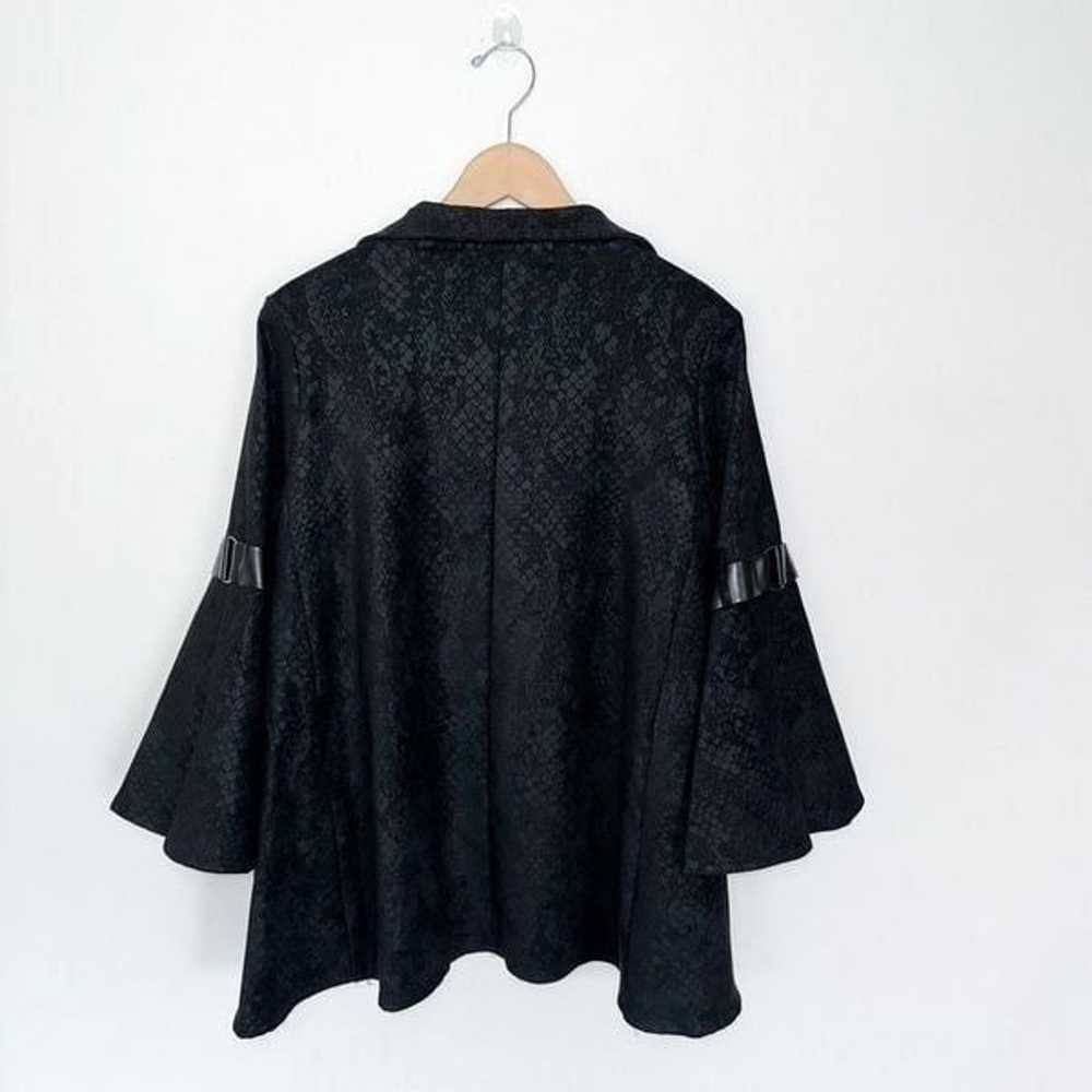 Joseph Ribkoff Women’s Bell Sleeve Black Textured… - image 3