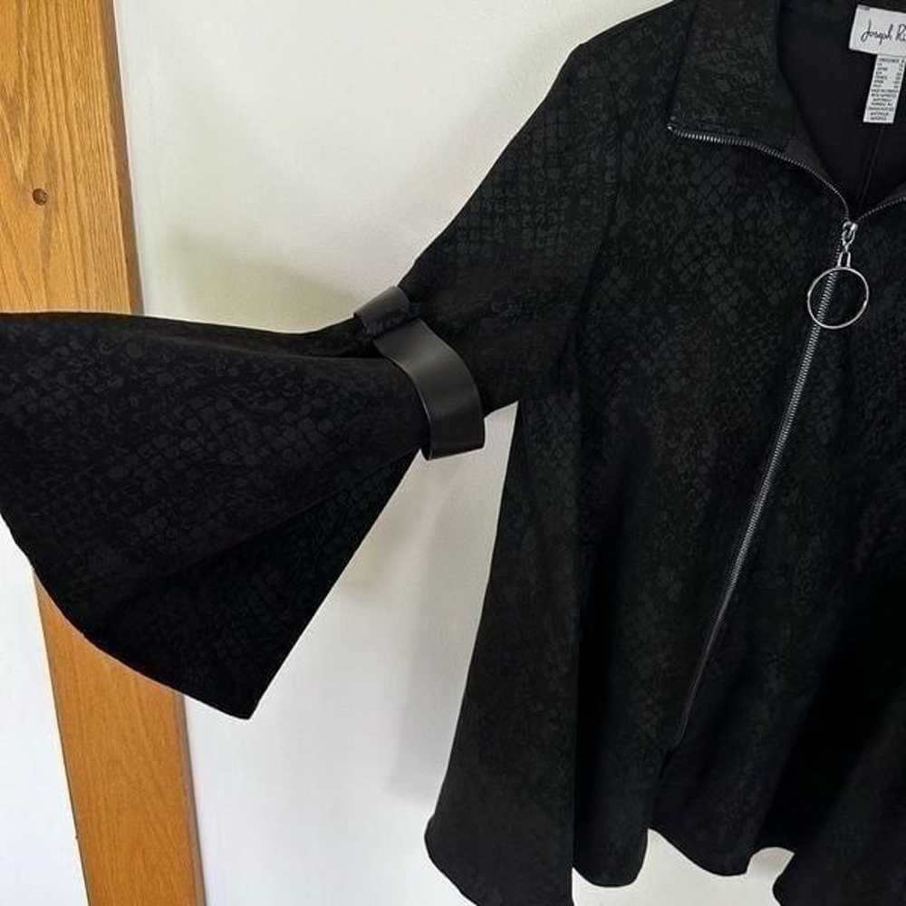 Joseph Ribkoff Women’s Bell Sleeve Black Textured… - image 7