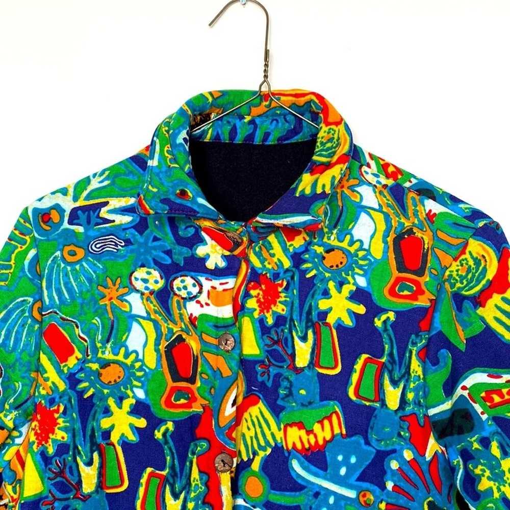 Vintage Fleece Lined Cost Size Medium - image 8