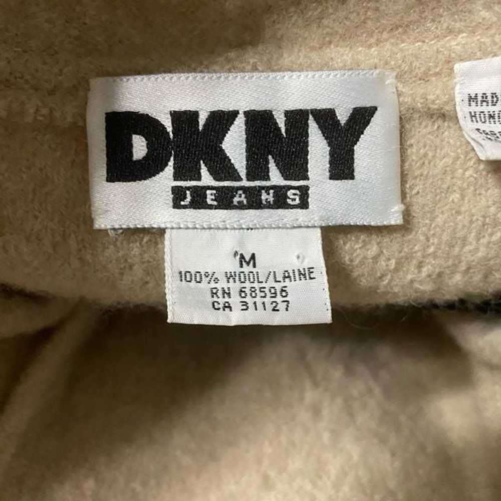 DKNY tan wool button coat - image 10
