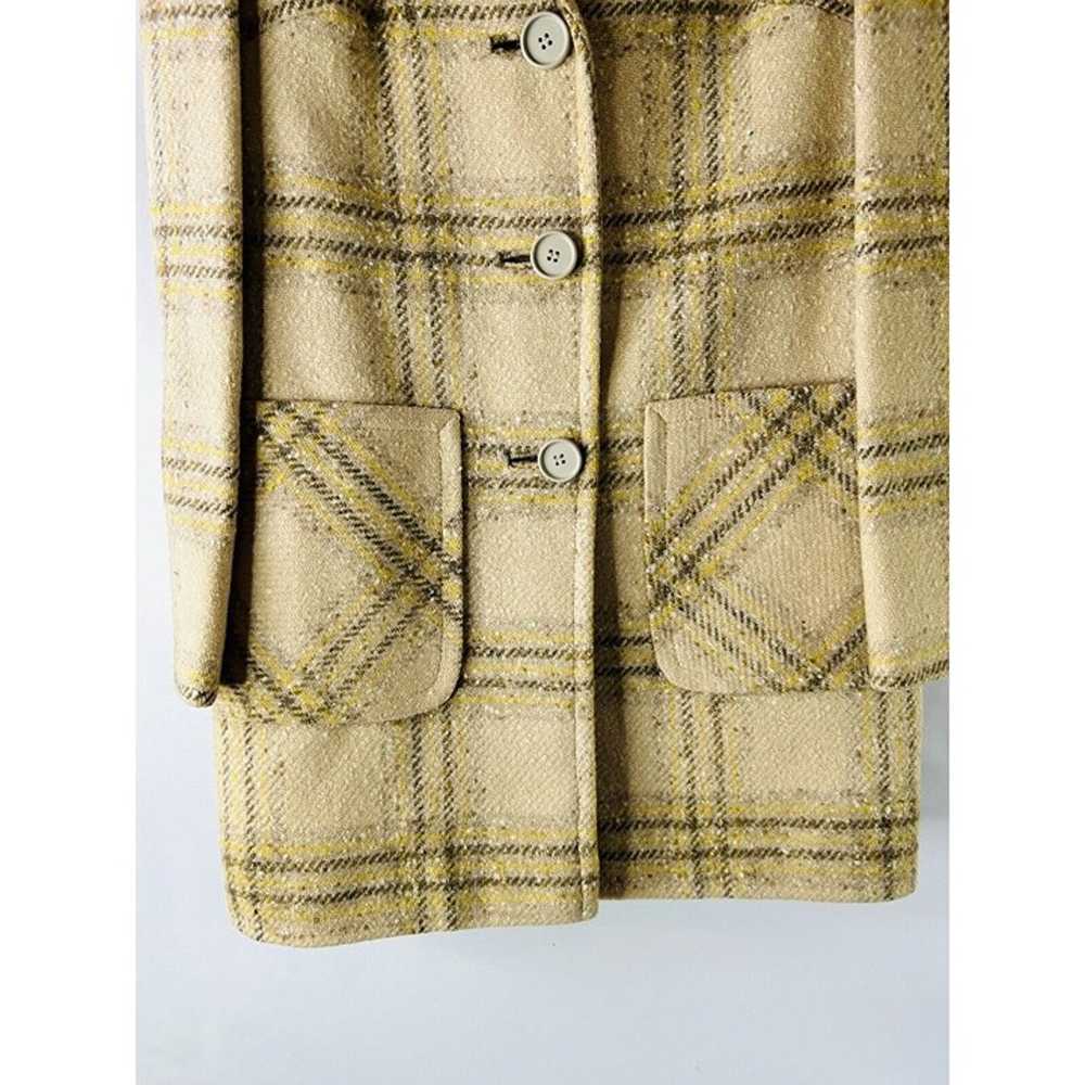 VTG 1960s Pendleton Womens M Wool Gingham Plaid B… - image 3
