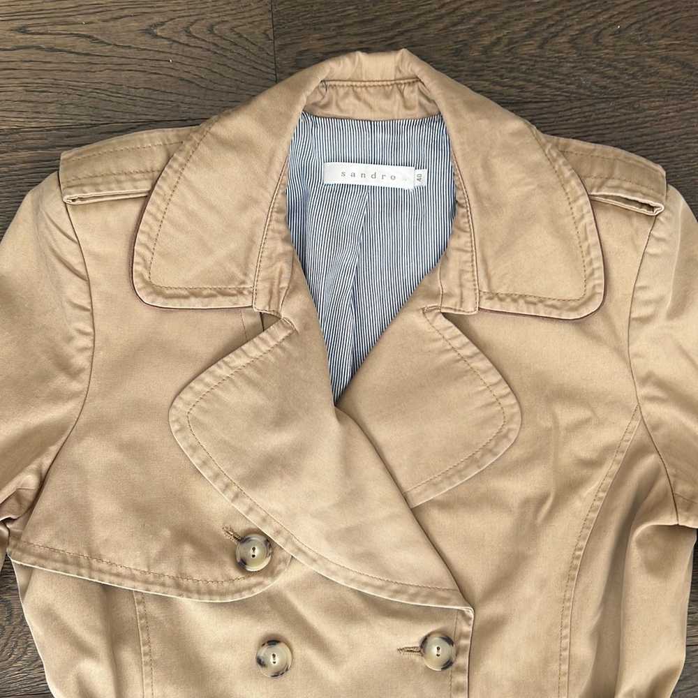 Sandro trench coat size 40 - image 3