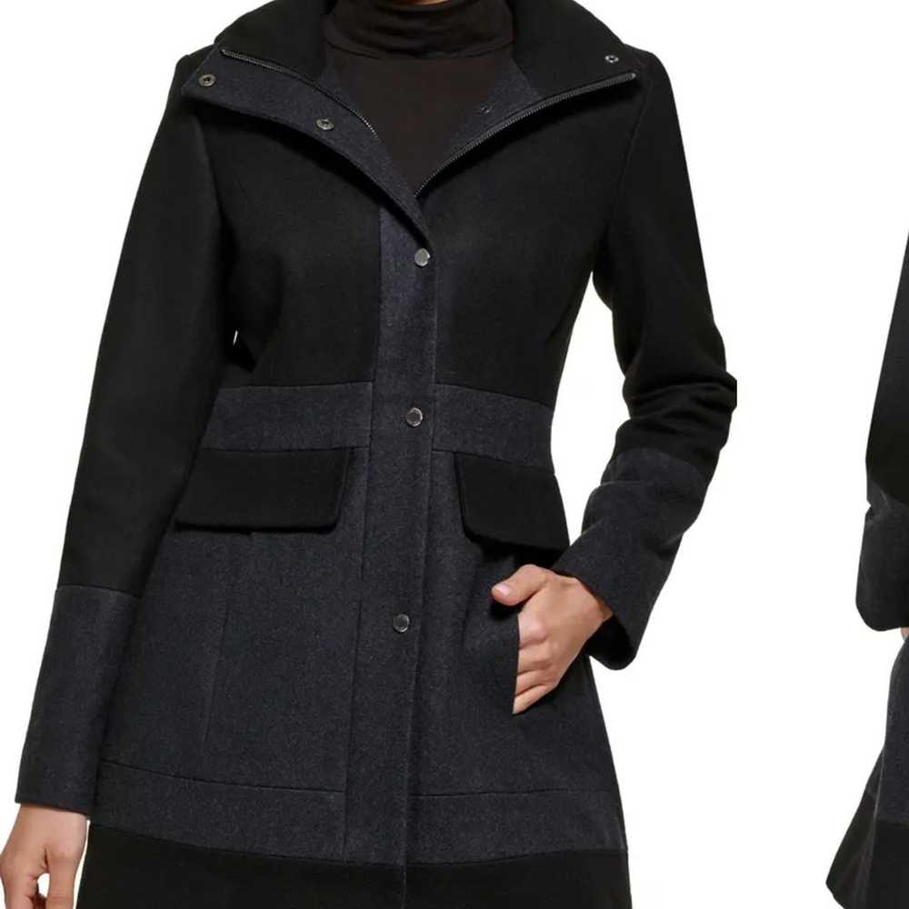 GUESS zipper trench coats black and gray - image 1