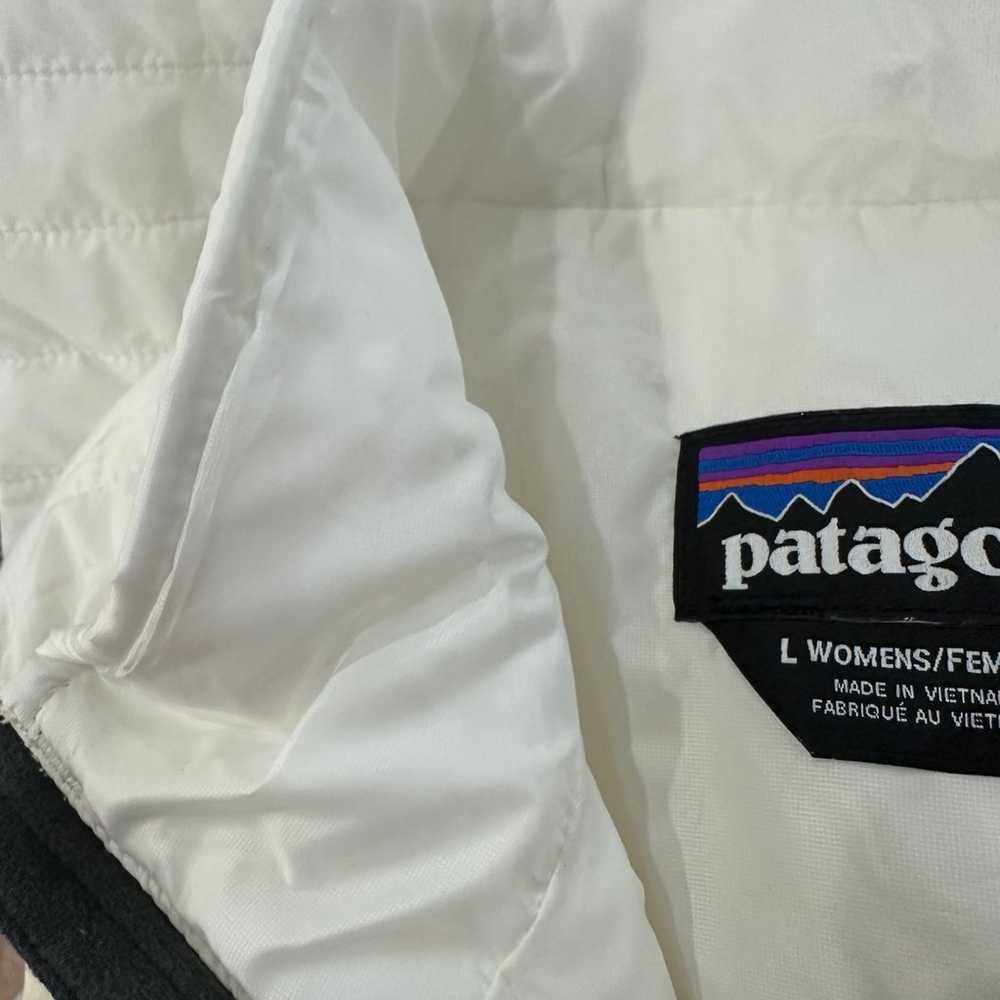Patagonia White Nano Puffer Vest ~ Women's Large - image 5