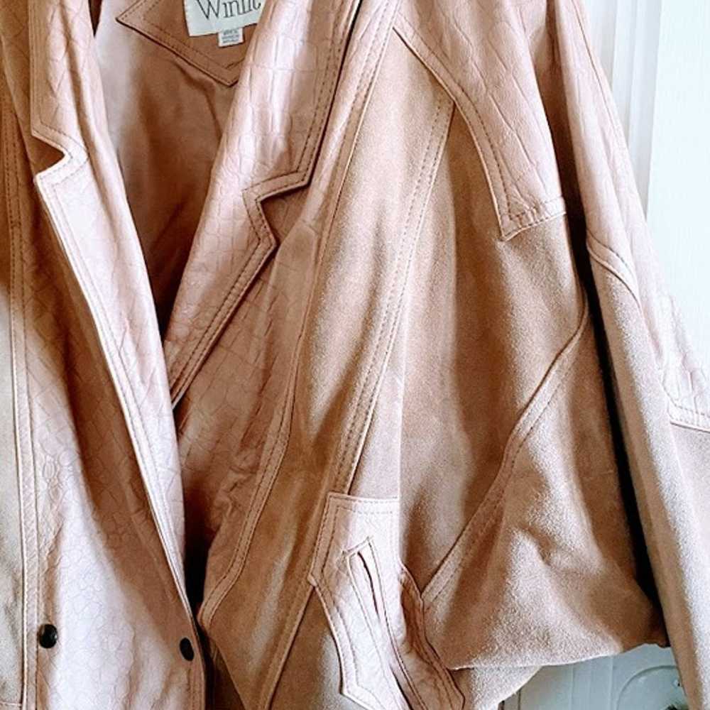Vintage Winlit Brown Suede & Leather Jacket - Lar… - image 2