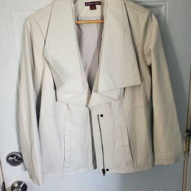 Jessica London off white leather Jacket - image 1