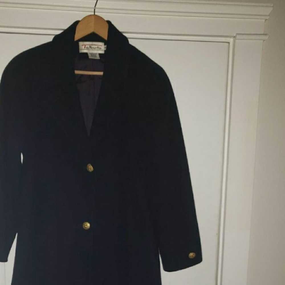 Womens Talbot long wool navy blue coat - image 6