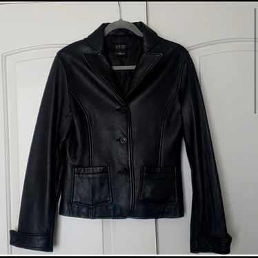 Mark Alan Genuine Leather Black Jacket