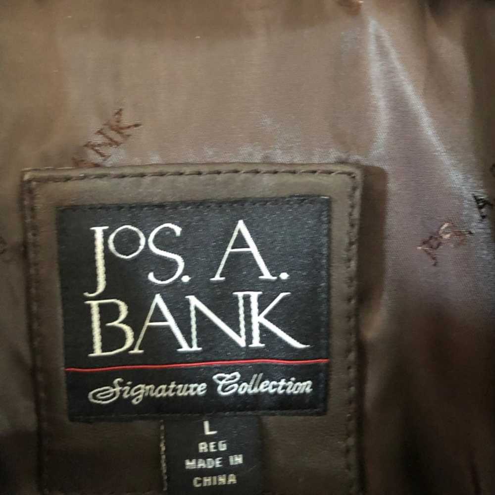 JoS A Banks Signature Leather Coat L - image 7