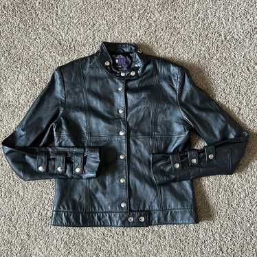 vtg morbid threads leather jacket - image 1