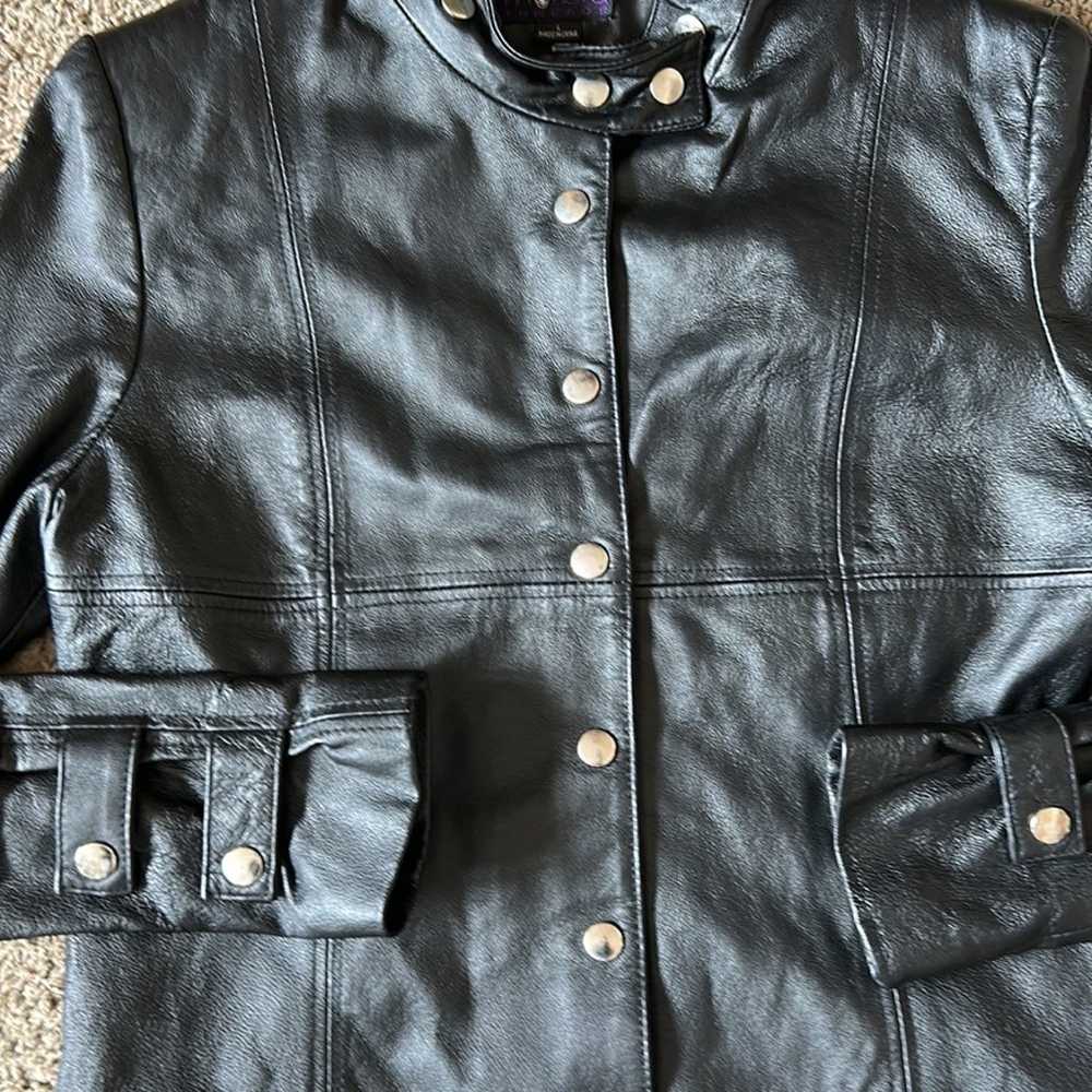 vtg morbid threads leather jacket - image 4