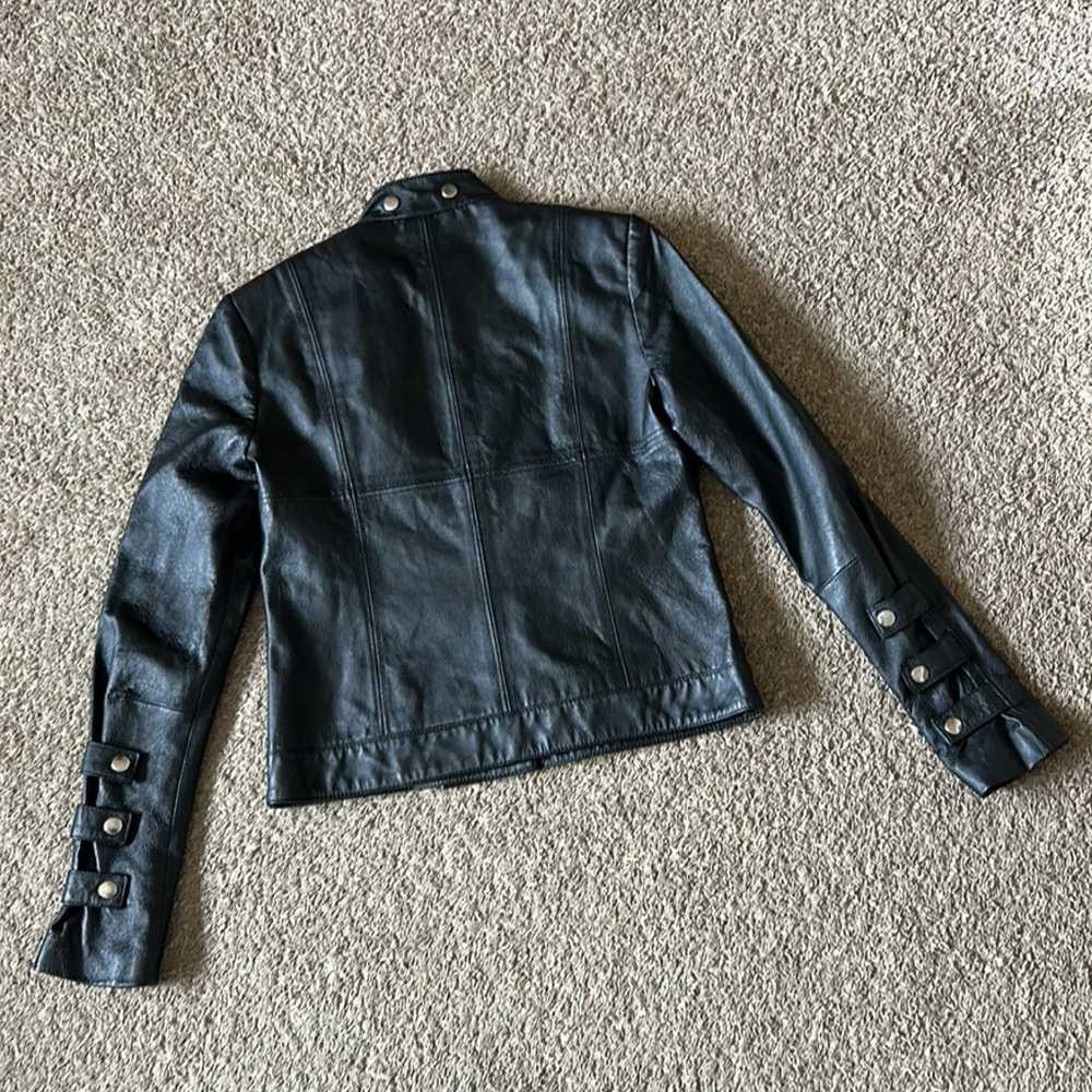 vtg morbid threads leather jacket - image 5