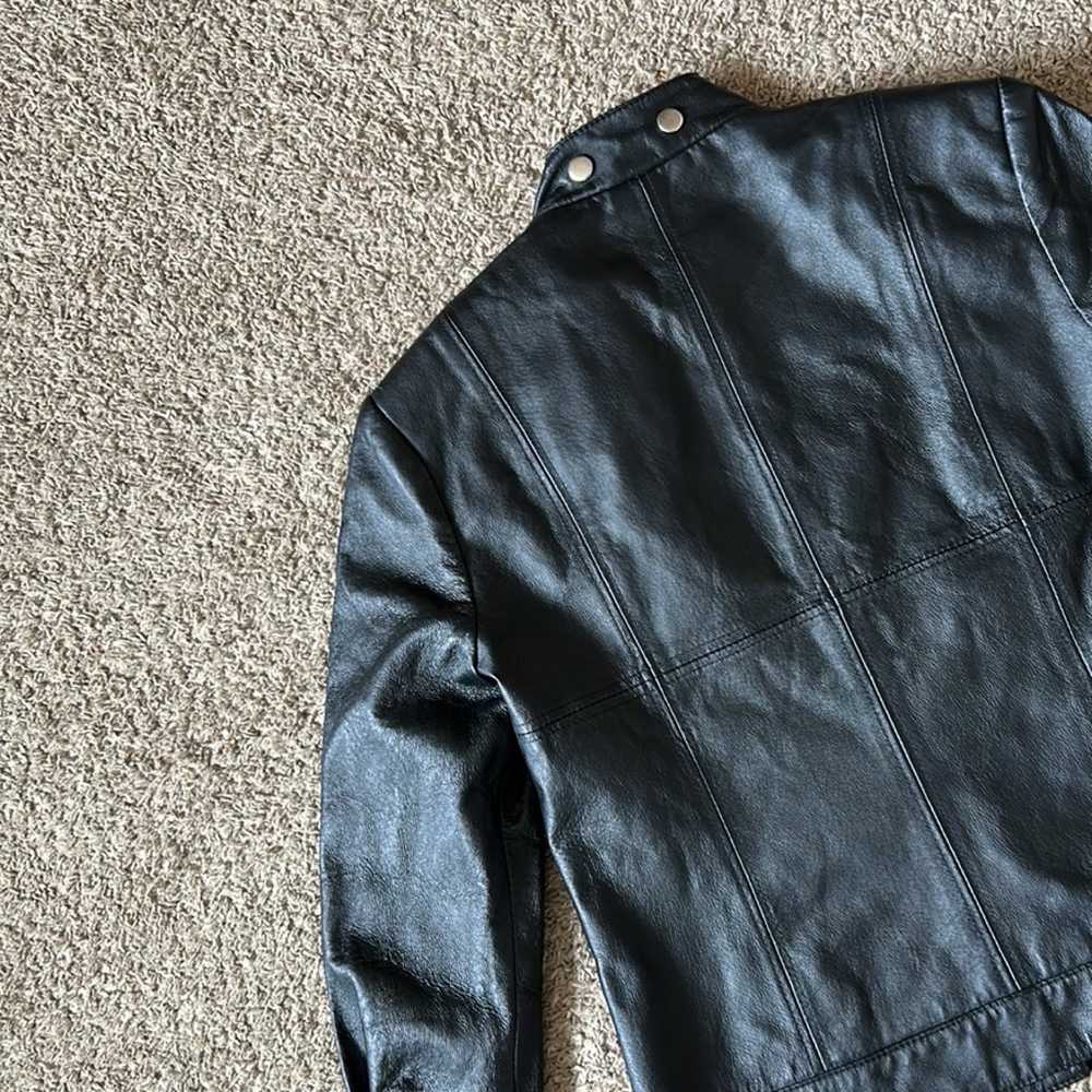 vtg morbid threads leather jacket - image 6