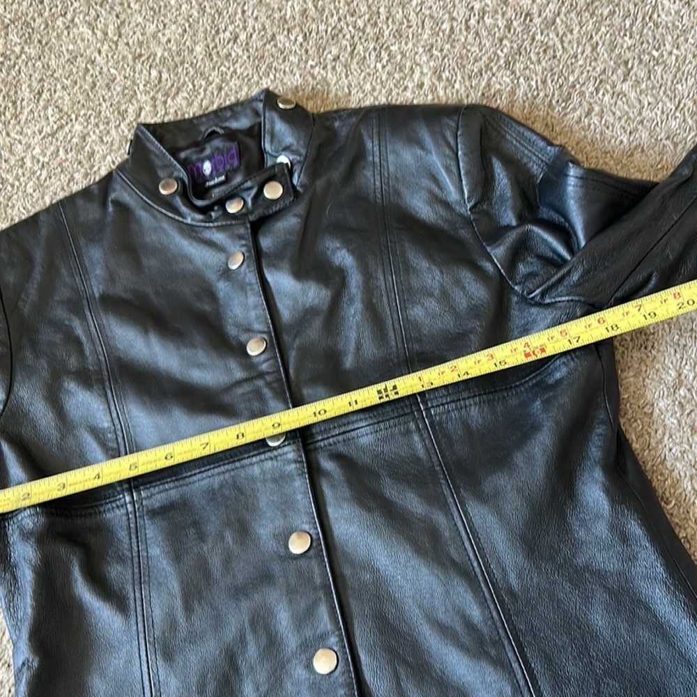 vtg morbid threads leather jacket - image 7