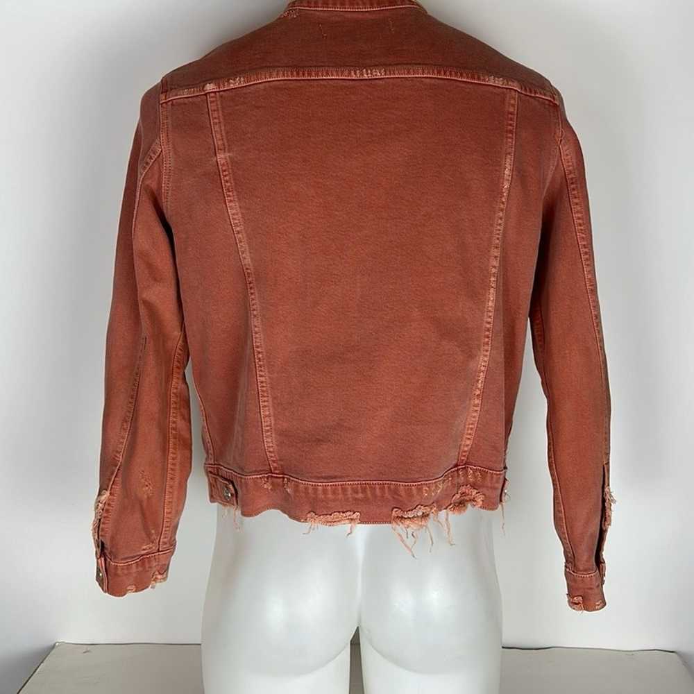 Womens Amo Pop Canyon Rose Snap Button Distressed… - image 3