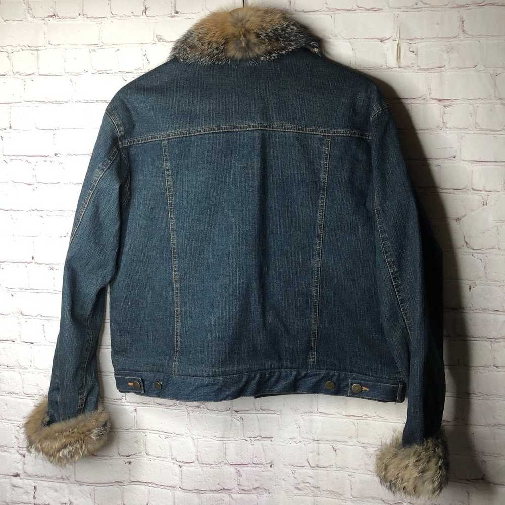 Damselle New York jean jacket with fur - image 6