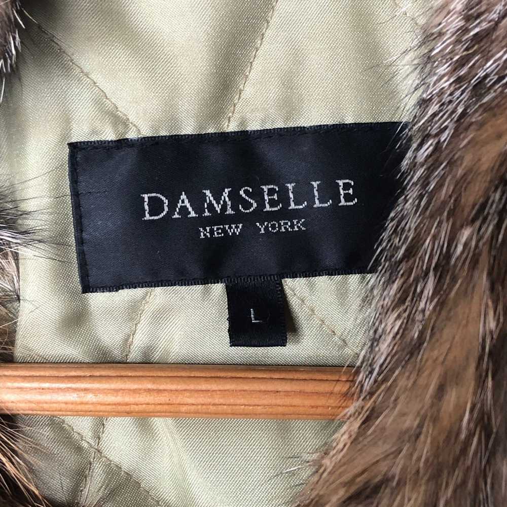 Damselle New York jean jacket with fur - image 9