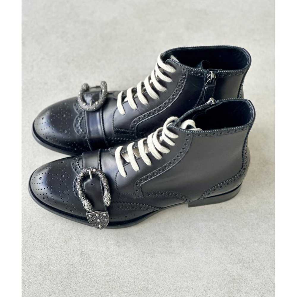 Gucci Queercore leather boots - image 3