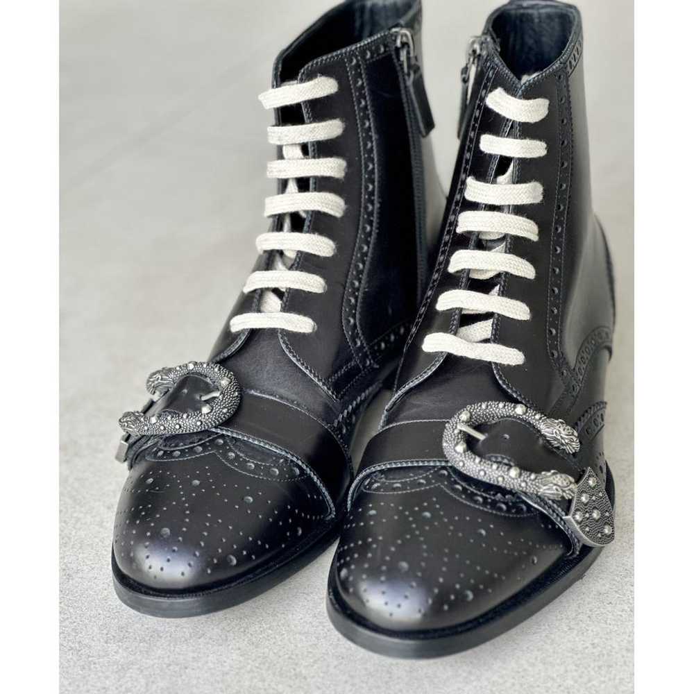 Gucci Queercore leather boots - image 4