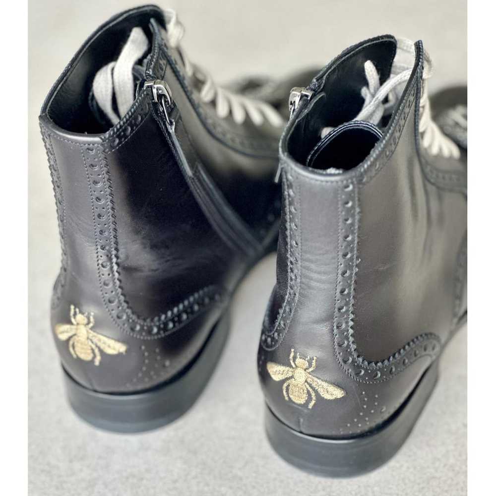 Gucci Queercore leather boots - image 5