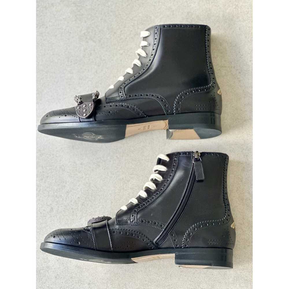 Gucci Queercore leather boots - image 7