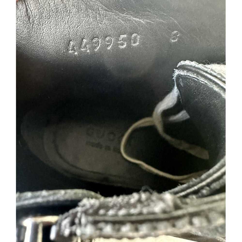 Gucci Queercore leather boots - image 9