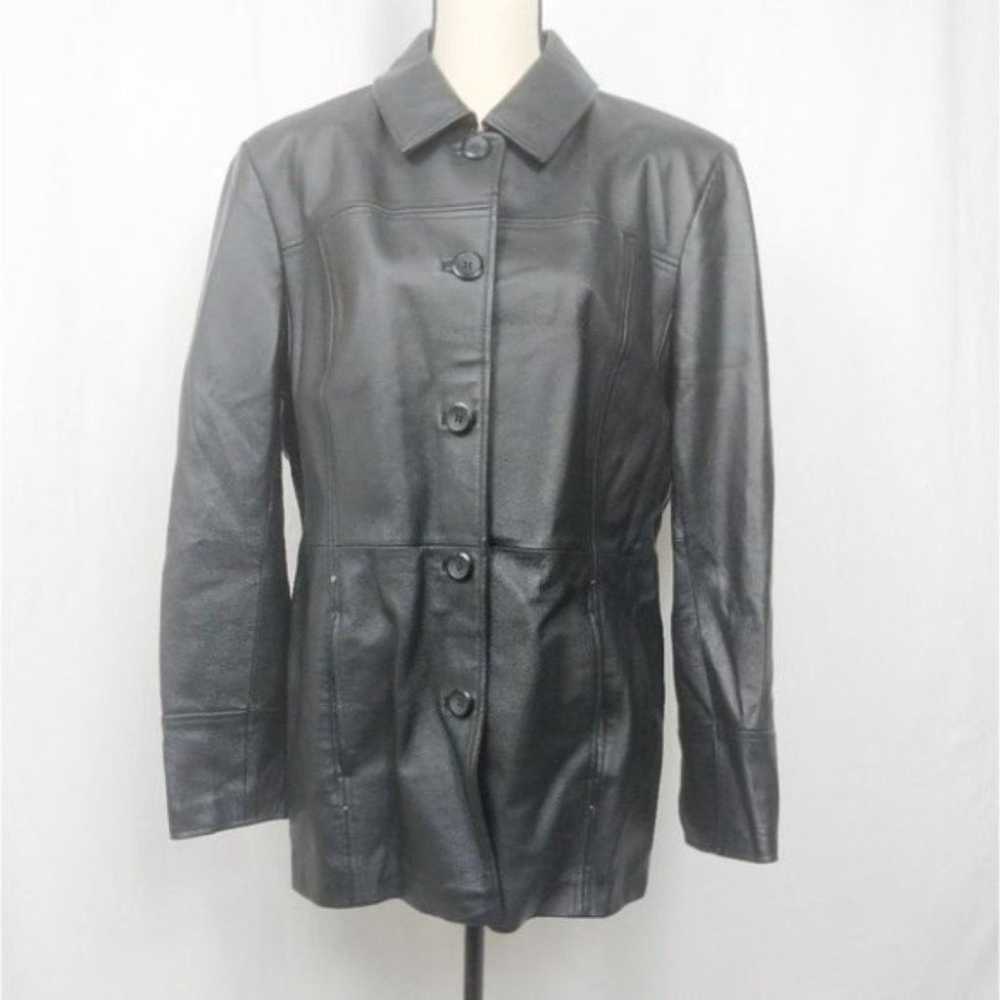 East 5th Genuine Leather Button Down Jacket XL - image 1