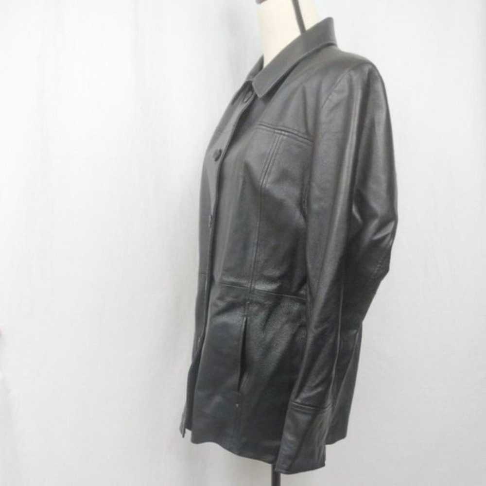 East 5th Genuine Leather Button Down Jacket XL - image 2