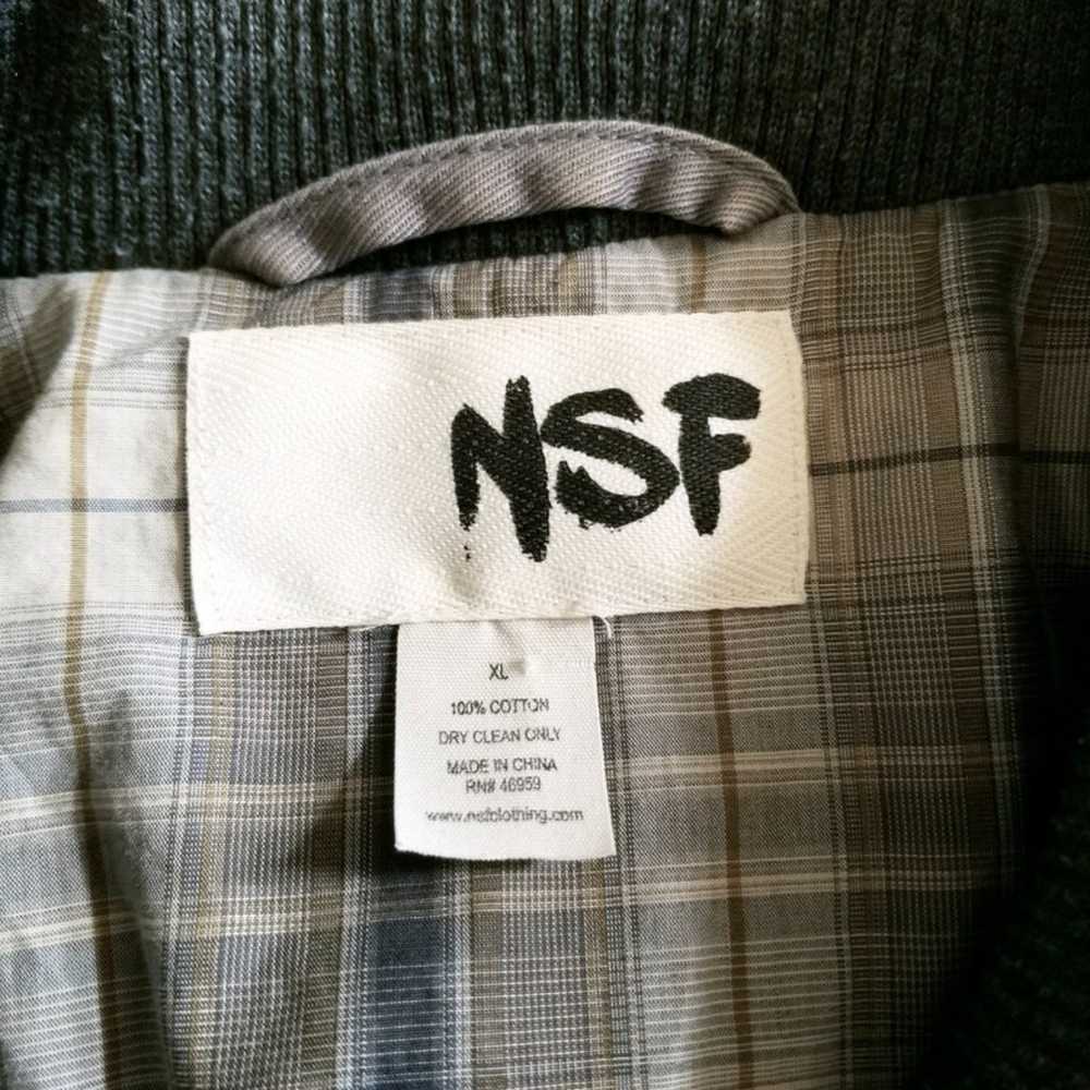 NSF Quilted Bomber Jacket in Gray XL - image 12