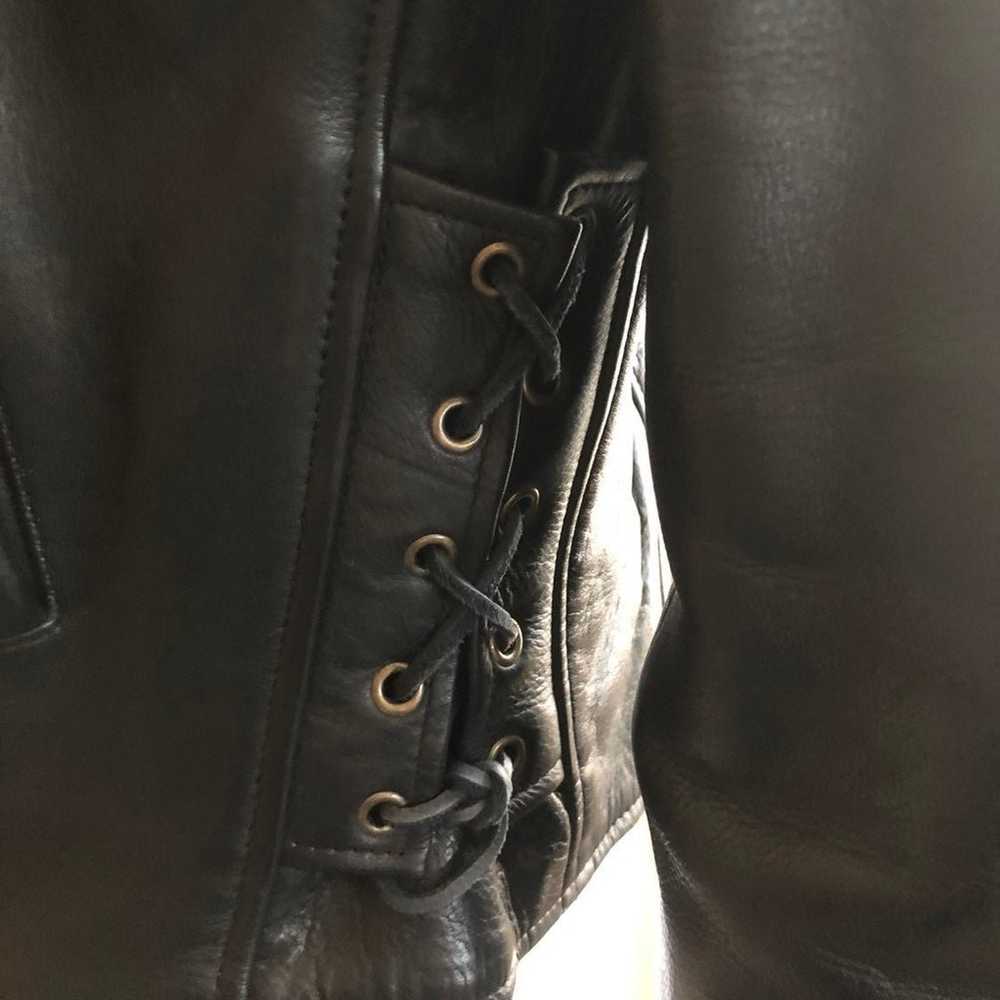 Thinslate lined Leather Jacket vintage - image 10