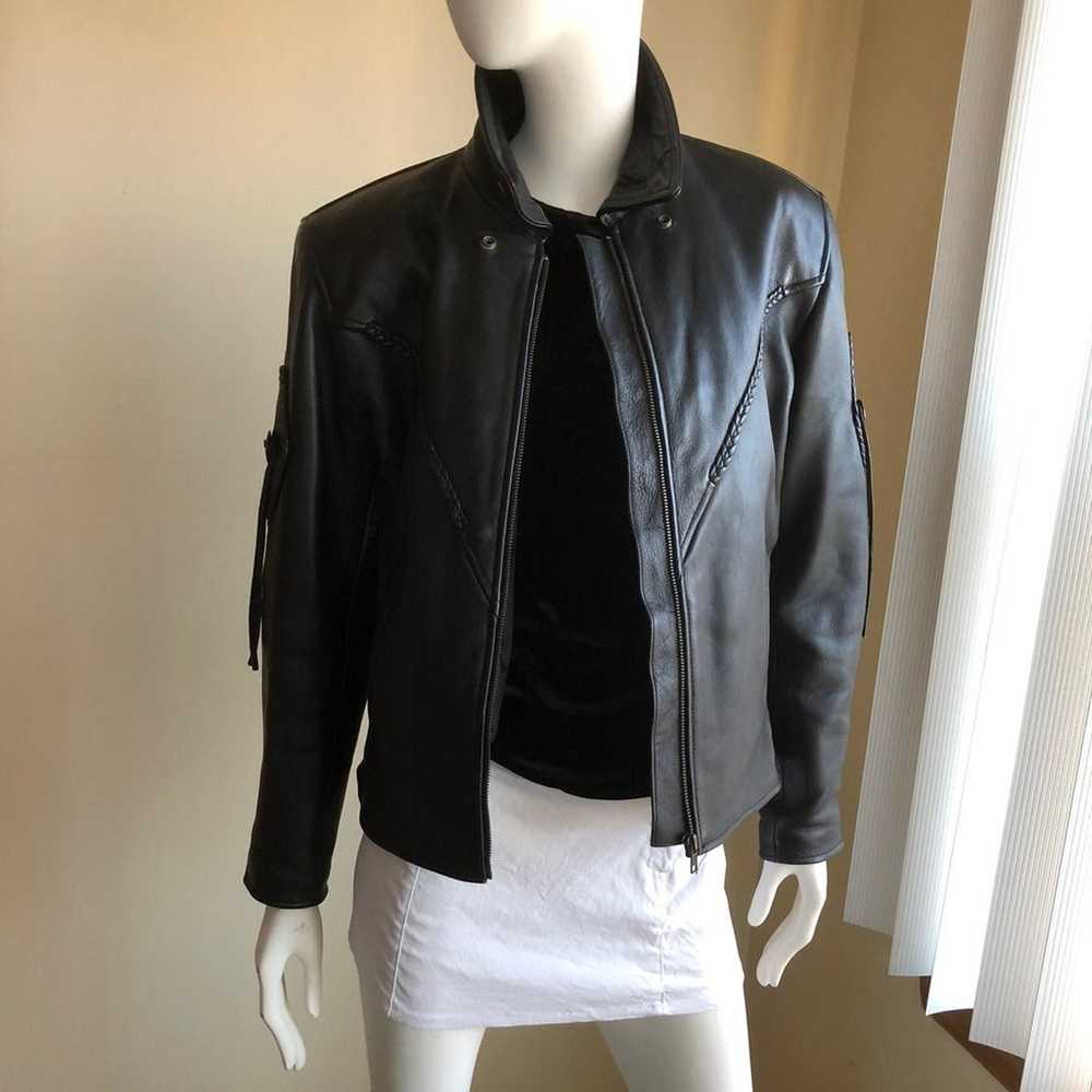 Thinslate lined Leather Jacket vintage - image 1