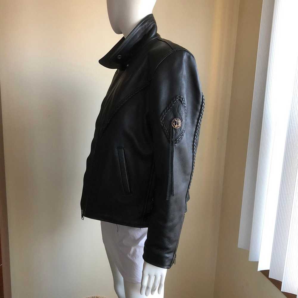 Thinslate lined Leather Jacket vintage - image 3