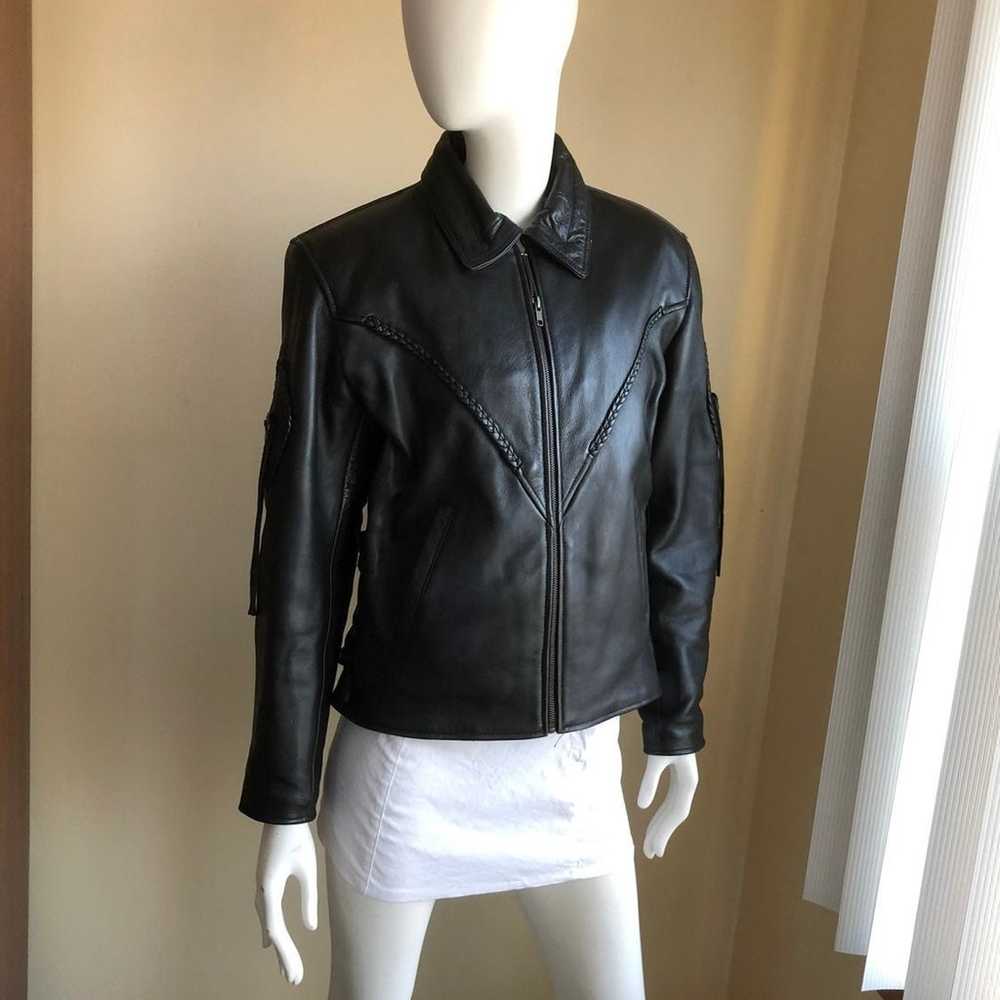 Thinslate lined Leather Jacket vintage - image 4