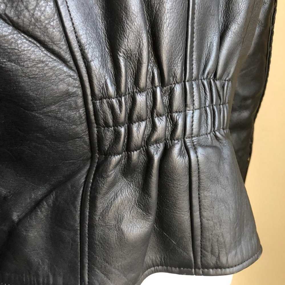 Thinslate lined Leather Jacket vintage - image 9