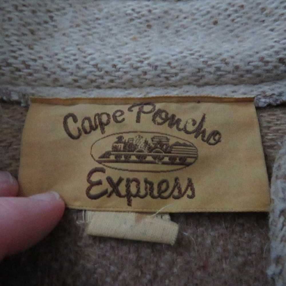 Cape Poncho Express Wool Vintage - image 4