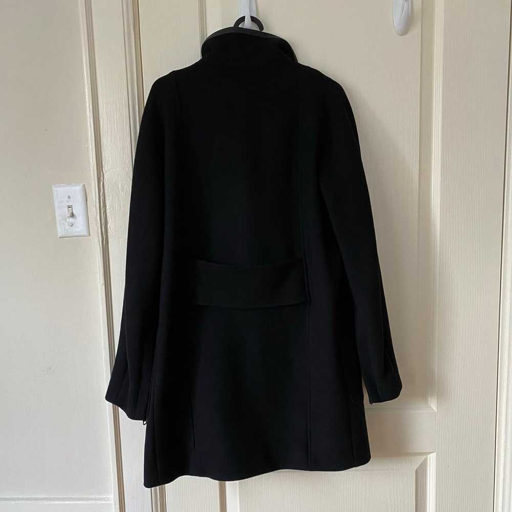 Madewell City Grid Black Wool Blend Full Zip Long… - image 8