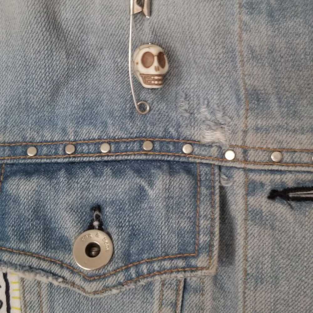RAG & BONE customized denim jean jacket - image 10