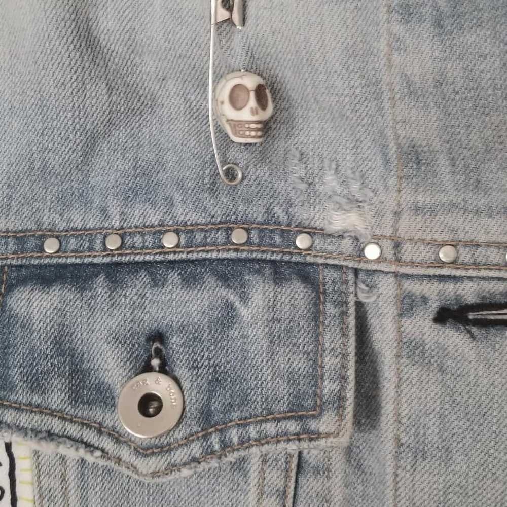 RAG & BONE customized denim jean jacket - image 3