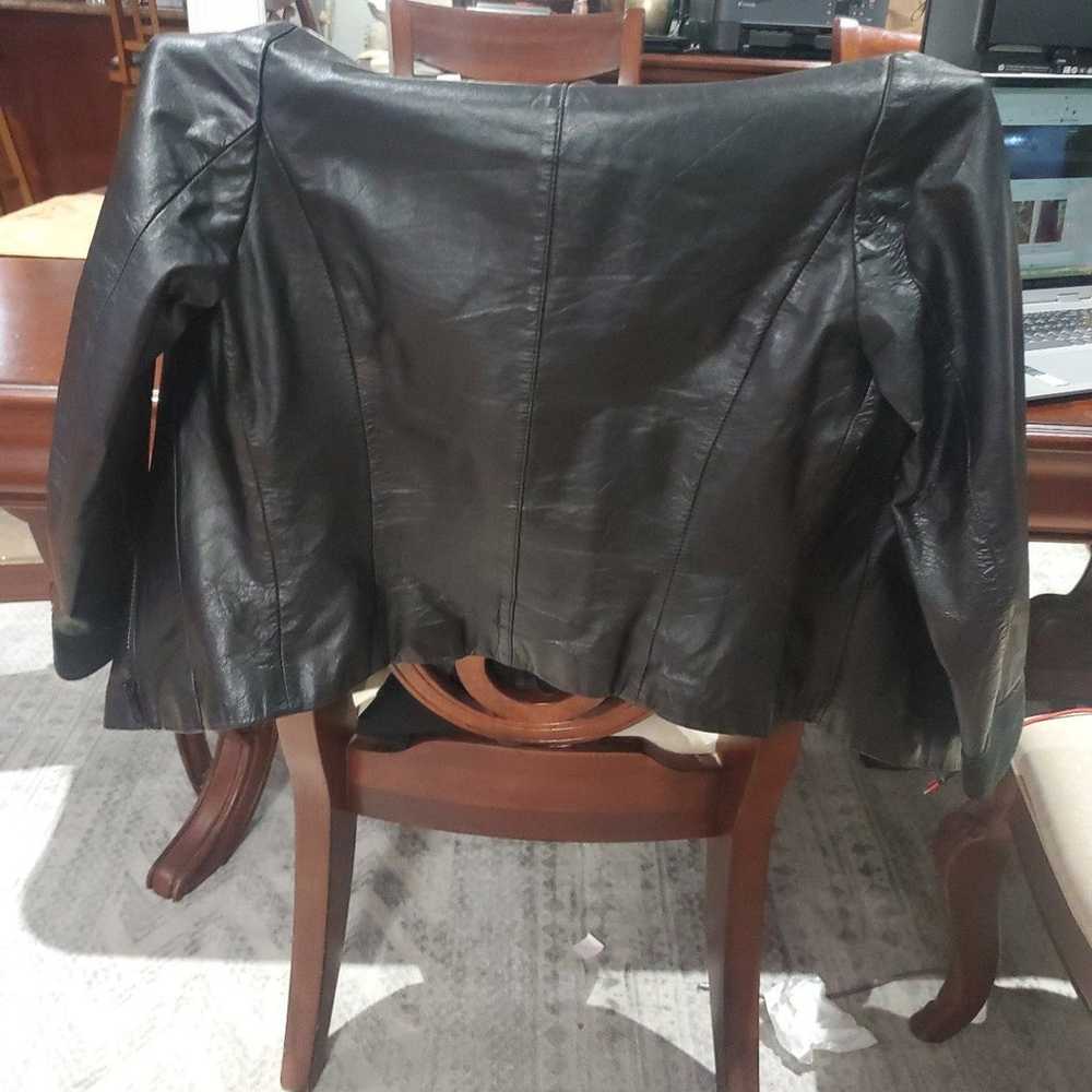 Wilson Genuine Leather Jacket black size 6 - image 10