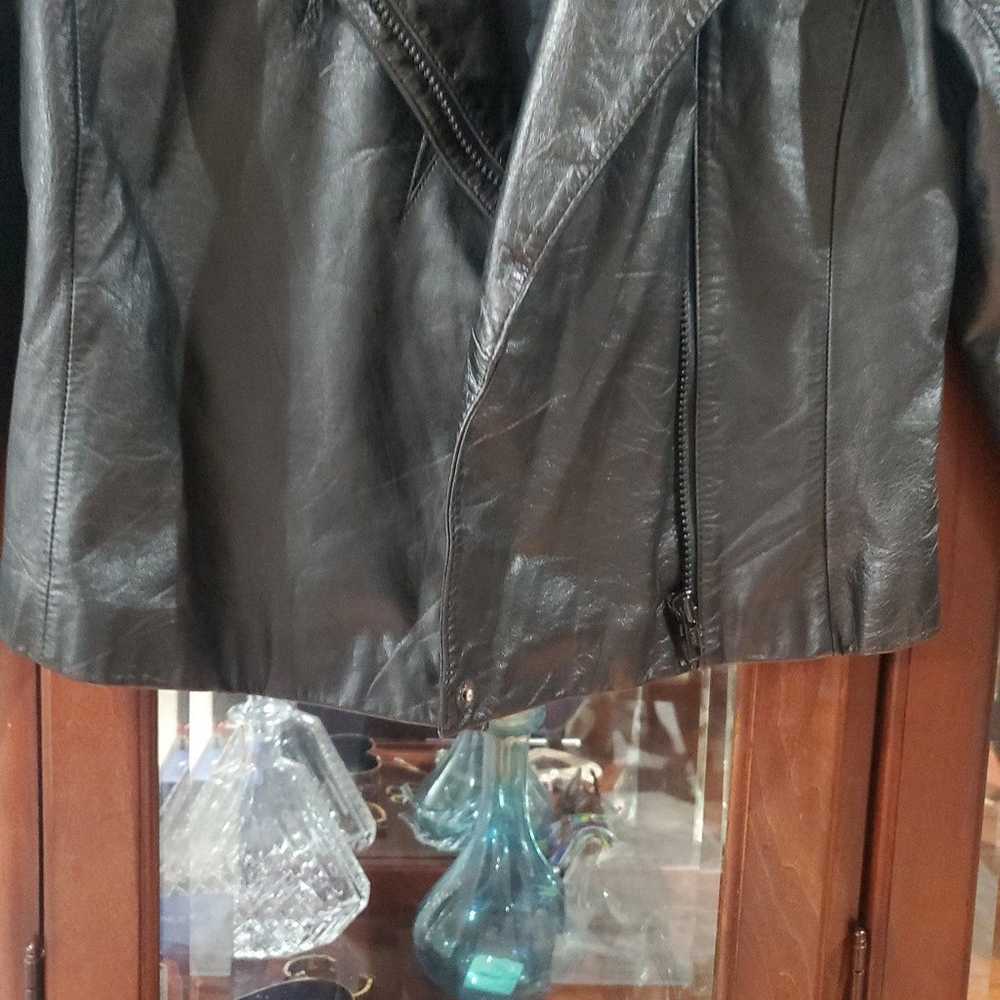 Wilson Genuine Leather Jacket black size 6 - image 3