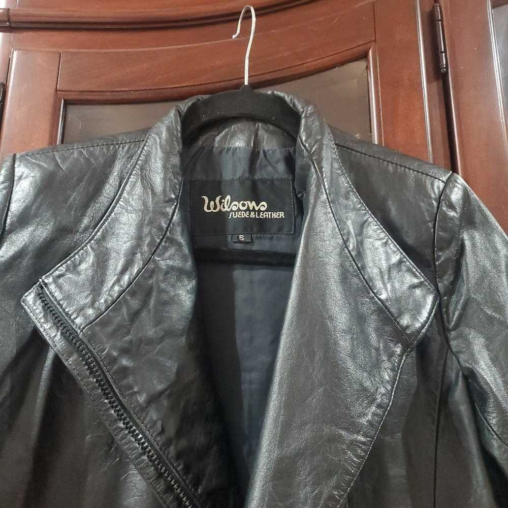 Wilson Genuine Leather Jacket black size 6 - image 4